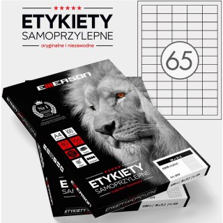 Etykiety Emerson A4 38x21.2mm białe (100) Emerson