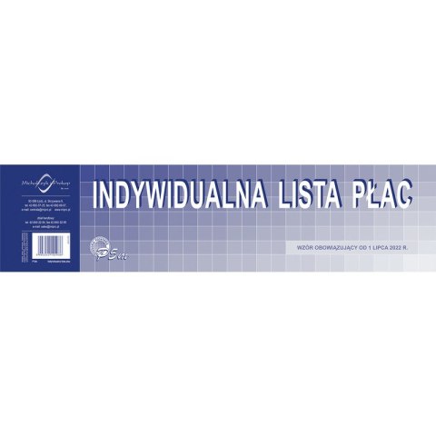 INDYWIDUALNA LISTA PŁAC 1/3 A3 Michalczyk i Prokop INDYWIDUALNA LISTA PŁAC 1/3 A3 Michalczyk i Prokop