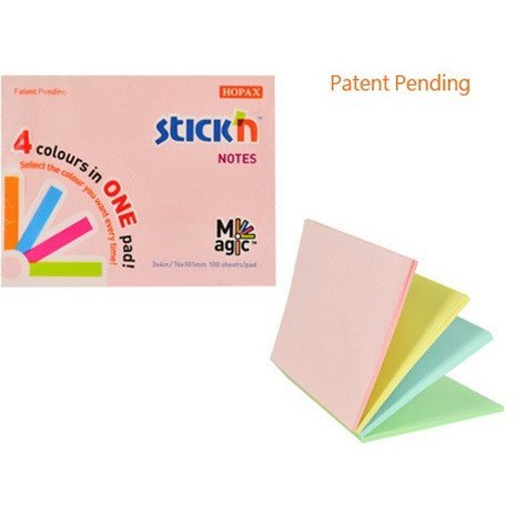KARTECZKI STICK'N 76*101mm 4 KOLORY PASTEL (100) STICK'N KARTECZKI STICK'N 76*101mm 4 KOLORY PASTEL (100) STICK'N