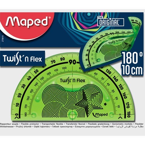 KĄTOMIERZ NIEŁAMLIWY MAPED TWIST'N FLEX 10cm Maped KĄTOMIERZ NIEŁAMLIWY MAPED TWIST'N FLEX 10cm Maped