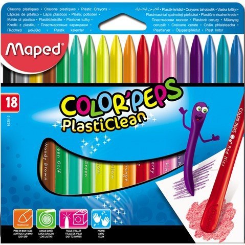 KREDKI PLASTIKOWE MAPED COLORPEPS 18 KOLORÓW Maped KREDKI PLASTIKOWE MAPED COLORPEPS 18 KOLORÓW Maped