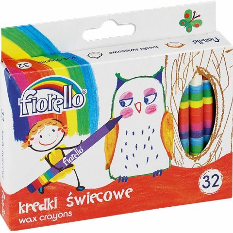 KREDKI ŚWIECOWE FIORELLO 32 KOLORÓW FIORELLO KREDKI ŚWIECOWE FIORELLO 32 KOLORÓW FIORELLO