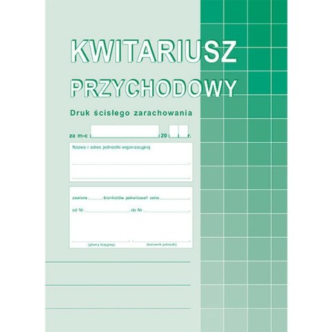 KWITARIUSZ PRZYCHODOWY NUMEROWANY A5 (O+2K) Michalczyk i Prokop
