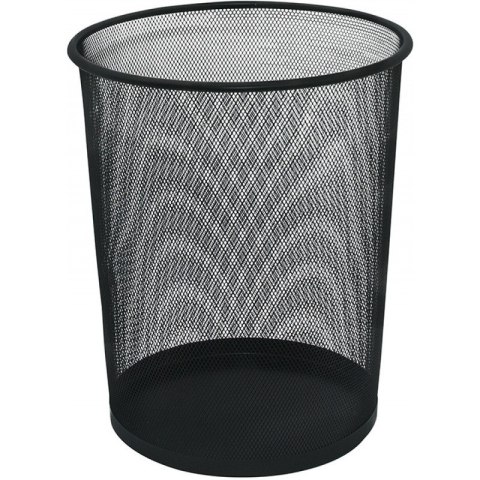 Kosz na śmieci Q-Connect 19L metalowy czarny Q-CONNECT Kosz na śmieci Q-Connect 19L metalowy czarny Q-CONNECT