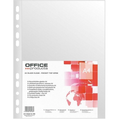 Koszulki Office Products A4/40µm krystaliczne (100 Office Products Koszulki Office Products A4/40µm krystaliczne (100 Office Products