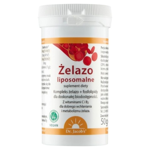 Dr. Jacob's żelazo liposomalne 50g Dr. Jacob's żelazo liposomalne 50g