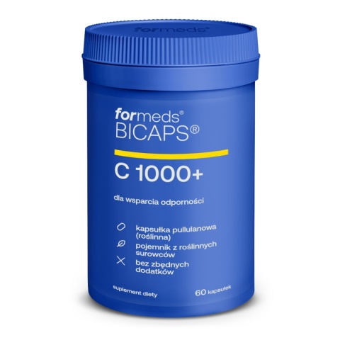 ForMeds Bicaps C 1000+ 60 kapsułek wegańskich ForMeds Bicaps C 1000+ 60 kapsułek wegańskich