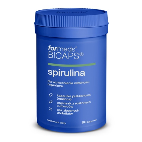 ForMeds Bicaps Spirulina 60 kapsułek wegańskich ForMeds Bicaps Spirulina 60 kapsułek wegańskich