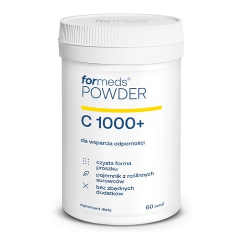 ForMeds Powder C 1000+ witamina C w proszku 60 porcji ForMeds Powder C 1000+ witamina C w proszku 60 porcji