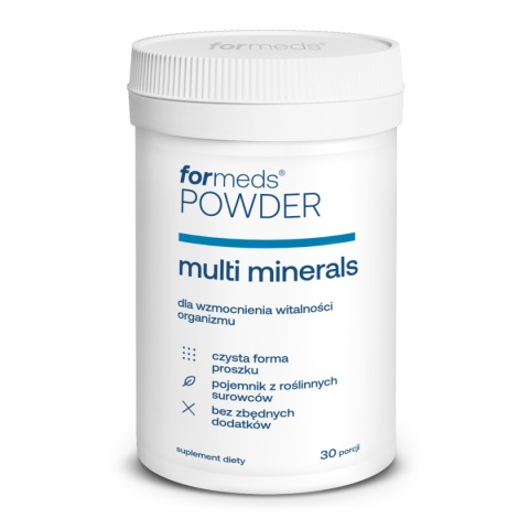 ForMeds Powder Multi Minerals zestaw 11 składników mineralnych ForMeds Powder Multi Minerals zestaw 11 składników mineralnych