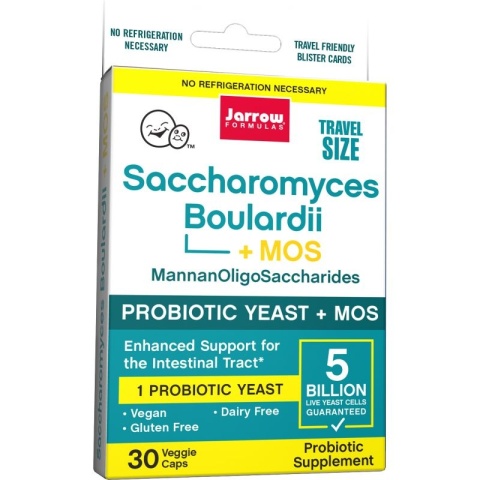 Jarrow Formulas Saccharomyces Boulardii + MOS 30 kapsułek wegańskich Jarrow Formulas Saccharomyces Boulardii + MOS 30 kapsułek wegańskich