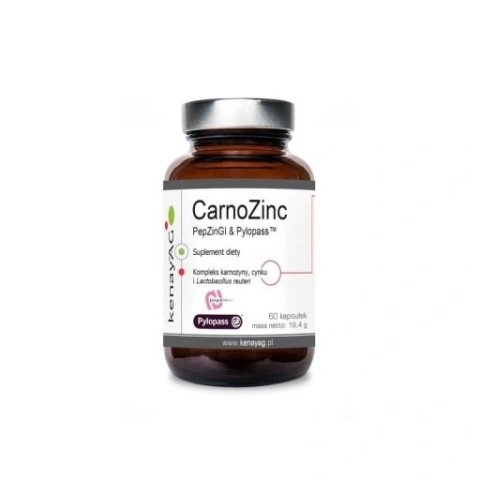 Kenay CarnoZinc PepZinGI & Pylopass 60 kapsułek Kenay CarnoZinc PepZinGI & Pylopass 60 kapsułek