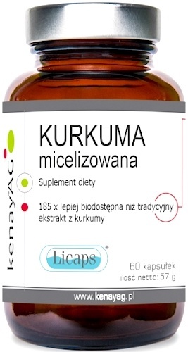 Kenay Kurkuma Micelizowana Licaps 240 kapsułek
