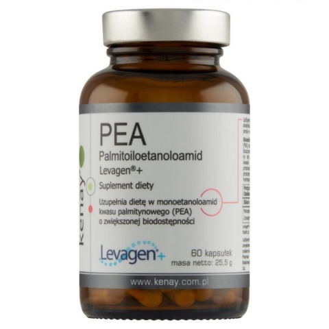 Kenay PEA Palmitoiloetanoloamid Levagen+ 60 kapsułek Kenay PEA Palmitoiloetanoloamid Levagen+ 60 kapsułek