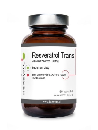 Kenay Resweratrol Zmikronizowany Trans 100 mg 60 kapsułek