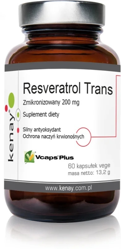 Kenay Resweratrol Zmikronizowany Trans 200 mg 60 kapsułek Kenay Resweratrol Zmikronizowany Trans 200 mg 60 kapsułek