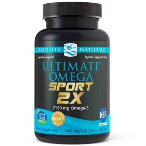 Nordic Naturals Ultimate Omega 2X Sport 2150 mg 60 kapsułek o smaku cytrynowym Nordic Naturals Ultimate Omega 2X Sport 2150 mg 60 kapsułek o smaku cytrynowym