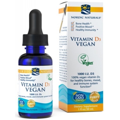 Nordic Naturals Witamina D3 wegańska 1000 IU 30 ml Nordic Naturals Witamina D3 wegańska 1000 IU 30 ml