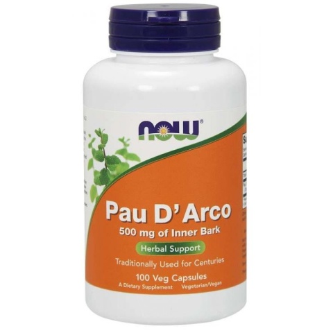 Now Foods Pau D'Arco, 500 mg 100 kapsułek Now Foods Pau D'Arco, 500 mg 100 kapsułek