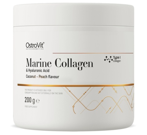 OstroVit Kolagen Morski + Kwas Hialuronowy + Witamina C 200 g OstroVit Kolagen Morski + Kwas Hialuronowy + Witamina C 200 g