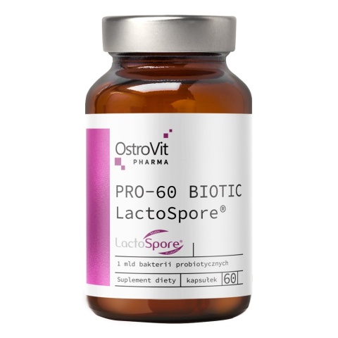 OstroVit Pharma PRO-60 BIOTIC LactoSpore 60 kapsułek OstroVit Pharma PRO-60 BIOTIC LactoSpore 60 kapsułek