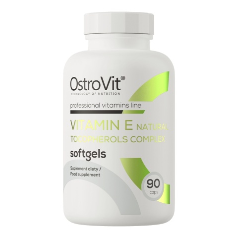 OstroVit Witamina E Naturalny Kompleks Tokoferoli 90 kapsułek OstroVit Witamina E Naturalny Kompleks Tokoferoli 90 kapsułek
