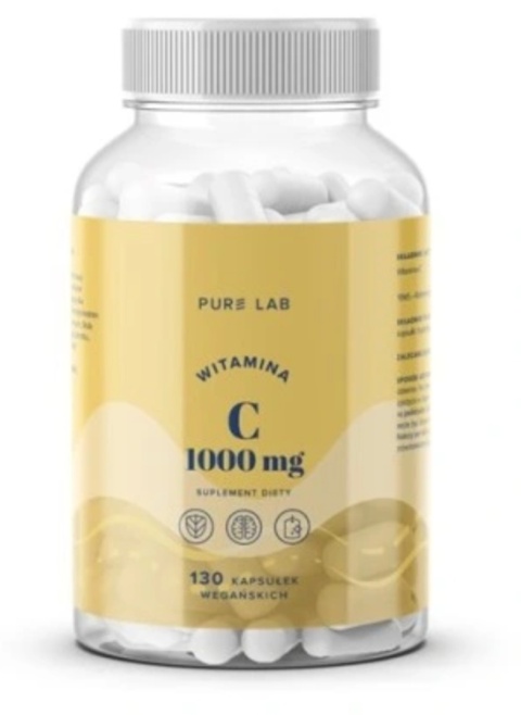 Pure Lab Witamina C 1000 mg 130 kapsułek Pure Lab Witamina C 1000 mg 130 kapsułek