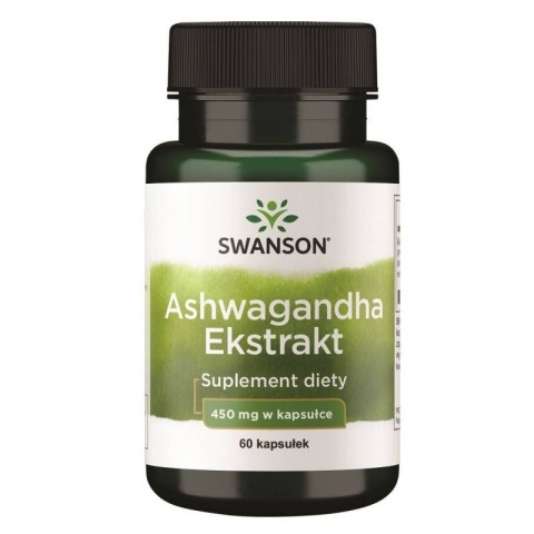 Swanson Ashwagandha Extract 450 mg 60 kapsułek standaryzowany Swanson Ashwagandha Extract 450 mg 60 kapsułek standaryzowany