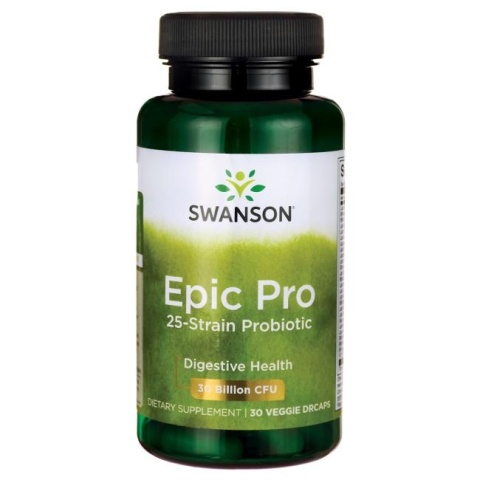 Swanson Epic-Pro 25-Strain Probiotic (probiotyk 25 szczepów) 30 kapsułek wegańskich Swanson Epic-Pro 25-Strain Probiotic (probiotyk 25 szczepów) 30 kapsułek wegańskich