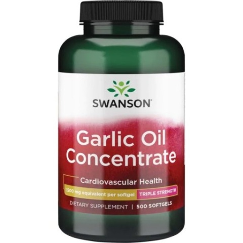 Swanson Garlic Oil (Olej czosnkowy) 1500 mg 500 kapsułek żelowych Swanson Garlic Oil (Olej czosnkowy) 1500 mg 500 kapsułek żelowych