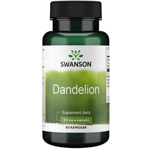 Swanson Mniszek Lekarski (Dandelion Root) 515 mg 60 kapsułek Swanson Mniszek Lekarski (Dandelion Root) 515 mg 60 kapsułek