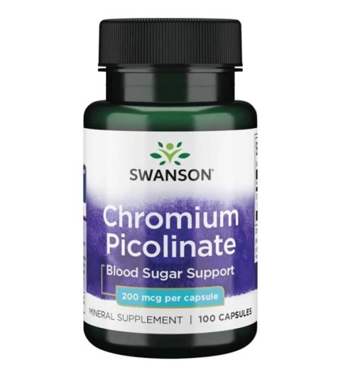 Swanson Pikolinian Chromu 200 µg 100 kapsułek Swanson Pikolinian Chromu 200 µg 100 kapsułek