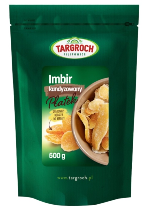 Targroch Imbir kandyzowany płatek 500g Targroch Imbir kandyzowany płatek 500g