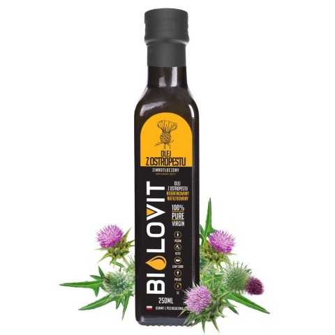 Bilovit Olej z Ostropestu 250ml ekologiczny, tłoczony na zimno Bilovit Olej z Ostropestu 250ml ekologiczny, tłoczony na zimno