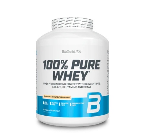 BioTech USA 100% Pure Whey 2270g o smaku masła orzechowego z czekoladą BioTech USA 100% Pure Whey 2270g o smaku masła orzechowego z czekoladą