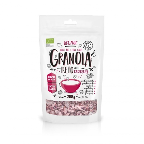 Diet Food Granola Keto z maliną Bio 200g Diet Food Granola Keto z maliną Bio 200g