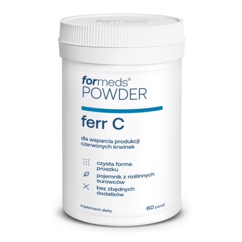Formeds Powder Ferr C Żelazo plus witamina C w proszku 60 porcji Formeds Powder Ferr C Żelazo plus witamina C w proszku 60 porcji