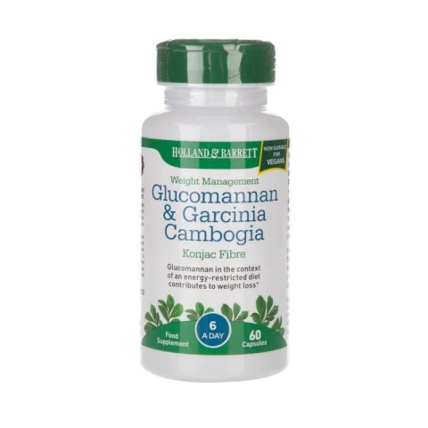 Holland & Barrett Glucomannan & Garcinia 60 kapsułek Holland & Barrett Glucomannan & Garcinia 60 kapsułek