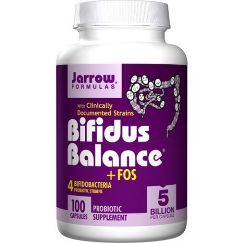 Jarrow Formulas Bifidus Balance + FOS 100 kapsułek wegańskich Jarrow Formulas Bifidus Balance + FOS 100 kapsułek wegańskich