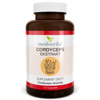 Medverita Cordyceps 500 mg Maczużnik chiński 100 kapsułek