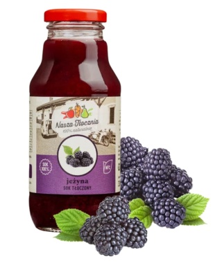 Nasza tłocznia Sok 100% Jeżyna 330 ml