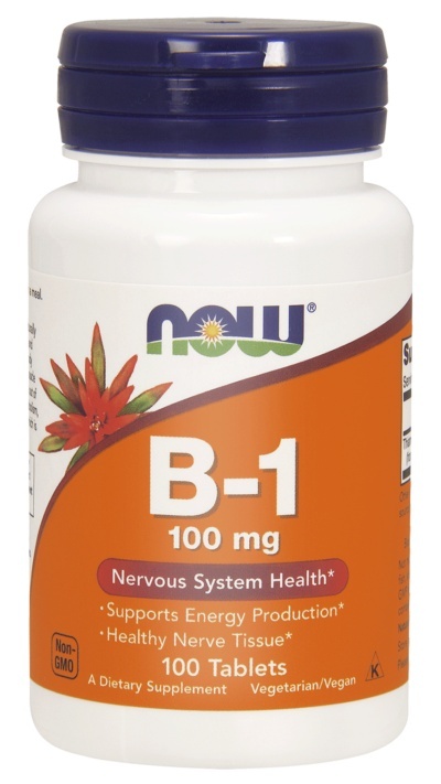 Now Foods Witamina B1 (Tiamina) 100 mg 100 tabletek Now Foods Witamina B1 (Tiamina) 100 mg 100 tabletek