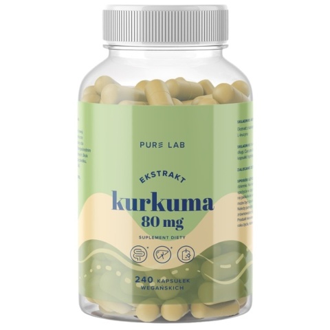 Pure Lab Kurkuma 80 mg 240 kapsułek Pure Lab Kurkuma 80 mg 240 kapsułek