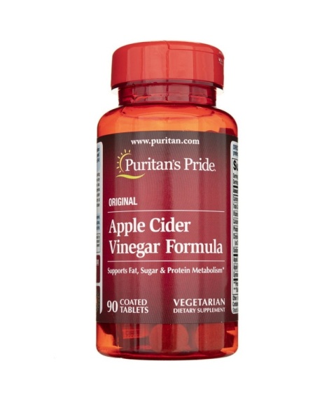 Puritan's Pride Apple Cider Vinegar Formula 90 tabletek wegańskich Puritan's Pride Apple Cider Vinegar Formula 90 tabletek wegańskich