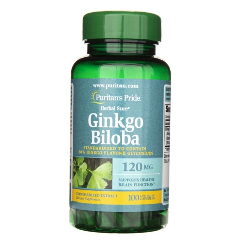 Puritan's Pride Ginkgo Biloba 120 mg 100 kapsułek Puritan's Pride Ginkgo Biloba 120 mg 100 kapsułek