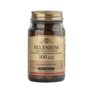 Solgar Selenium Selen 100 IU 100 tabletek wegańskich