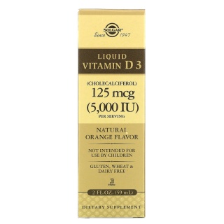 Solgar Witamina D3 w płynie 5000 IU 59 ml