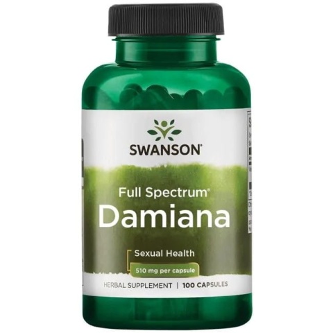 Swanson Damiana 510 mg 100 kapsułek Swanson Damiana 510 mg 100 kapsułek