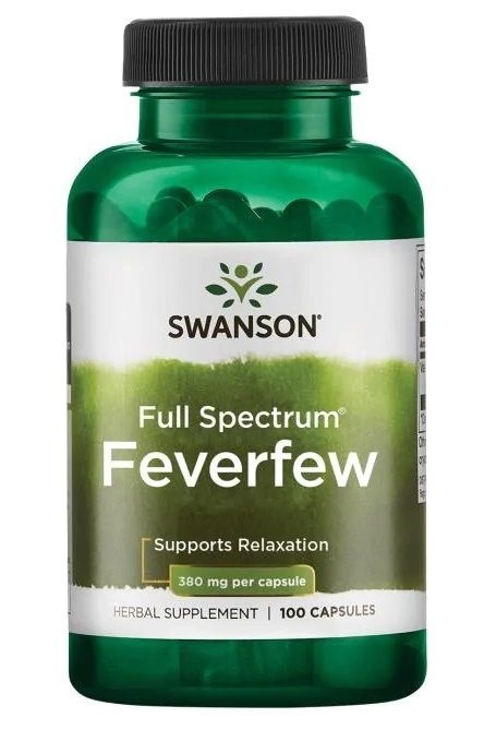 Swanson Feverfew (Złocień Maruna) 380 mg 100 kapsułek Swanson Feverfew (Złocień Maruna) 380 mg 100 kapsułek