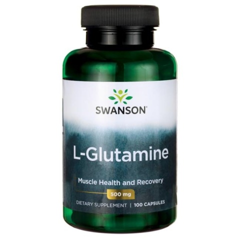 Swanson L-Glutamina 500 mg 100 kapsułek Swanson L-Glutamina 500 mg 100 kapsułek